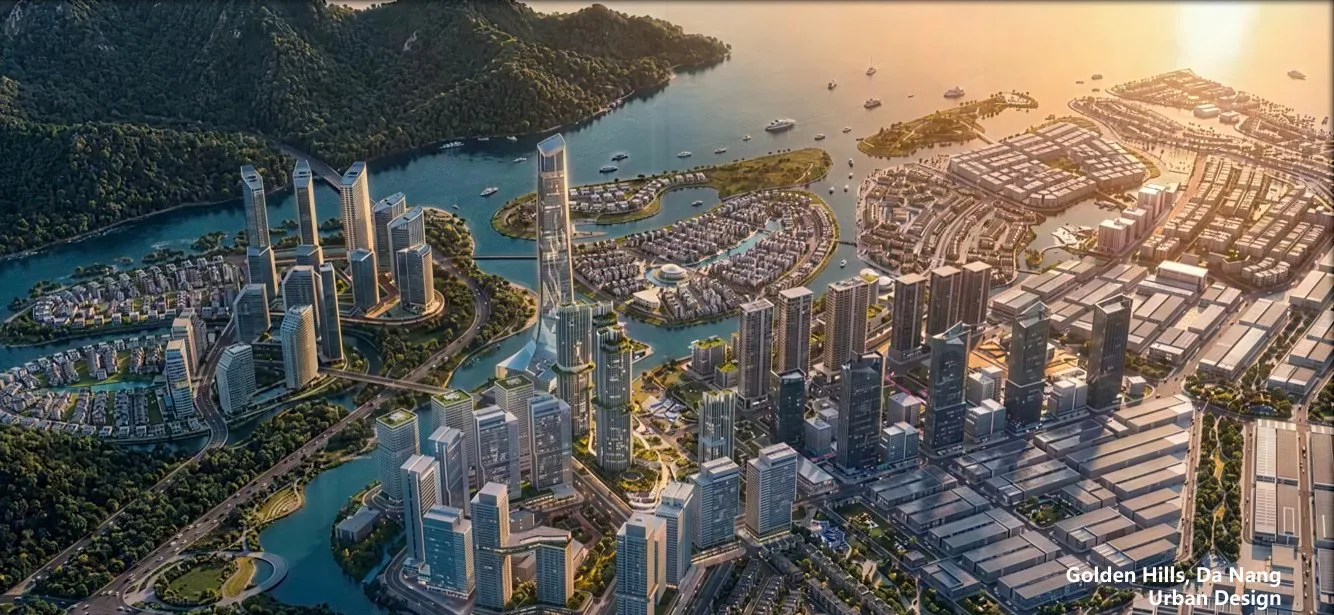 东南亚滨水生态智慧新城总体城市设计